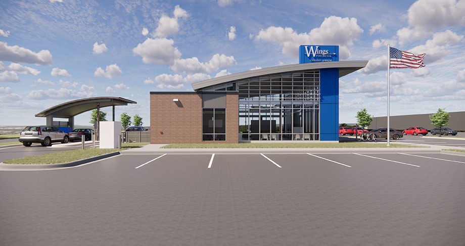 Rendering of upcoming Wings Northfield Branch