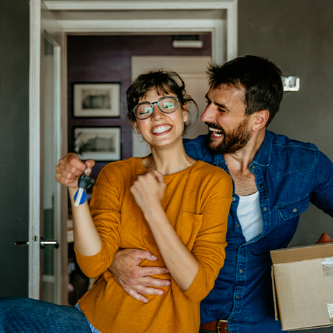 happy couple moving into their new home_480x480
